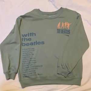 green beatles crew neck